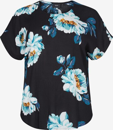 Zizzi Blouse 'Wisma' in Black: front