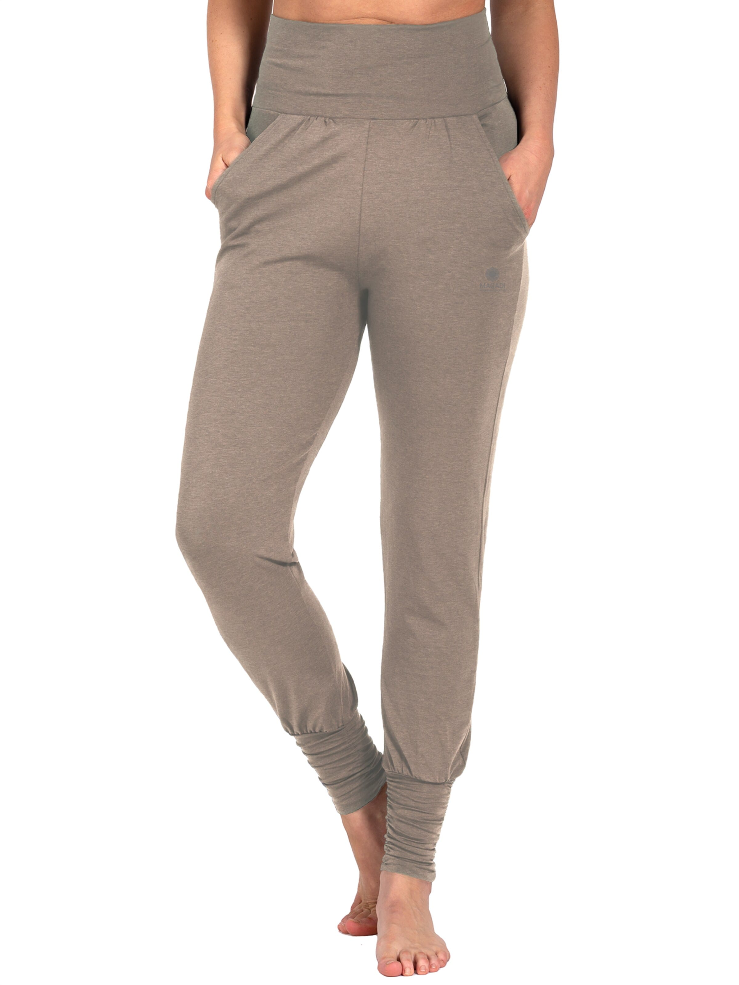 Magadi Regular Sporthose 'Paula'‌‌ in Beige: Vorderseite