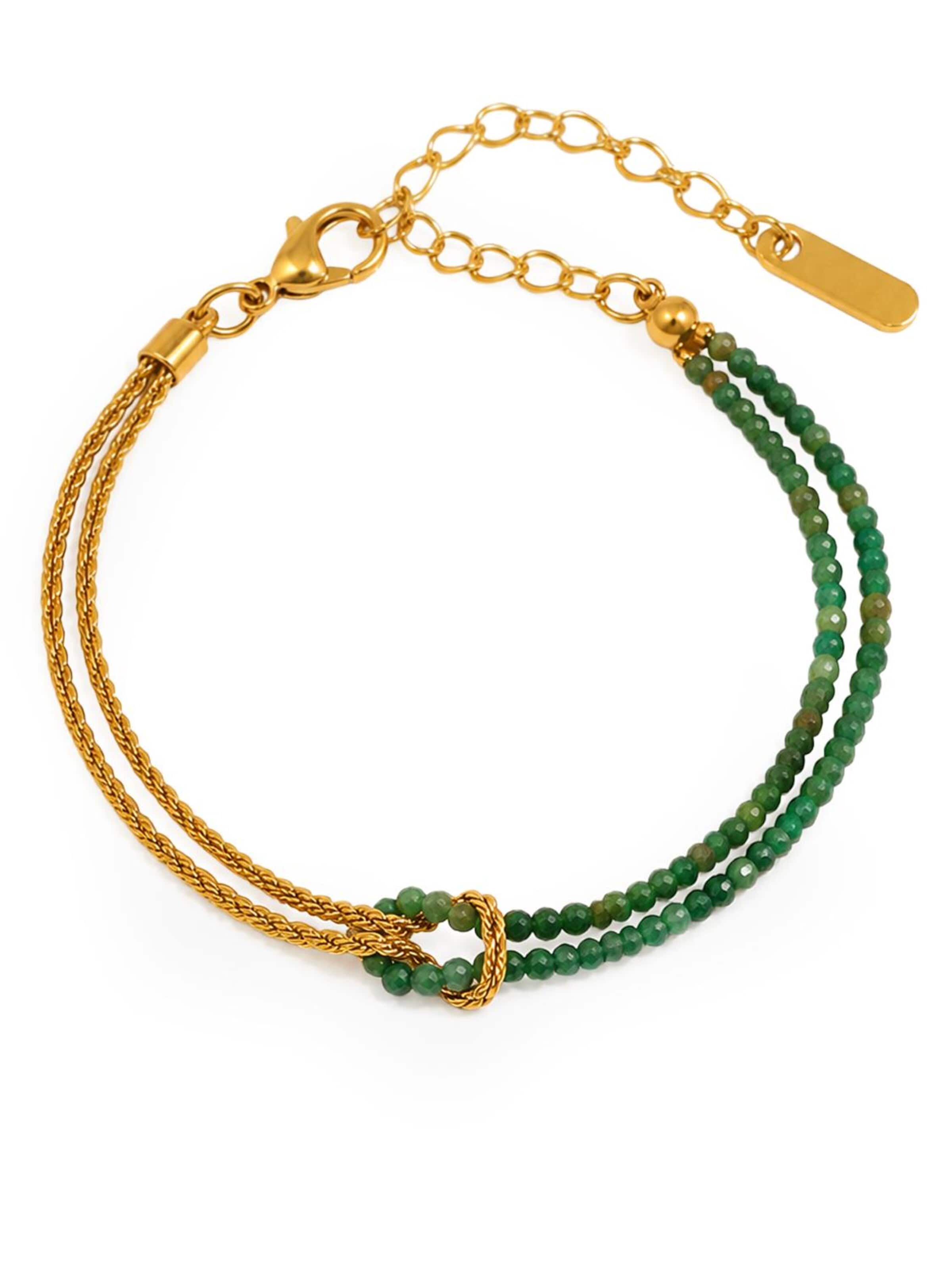 Alster Herz Bracelet 'Isola' in Green: front
