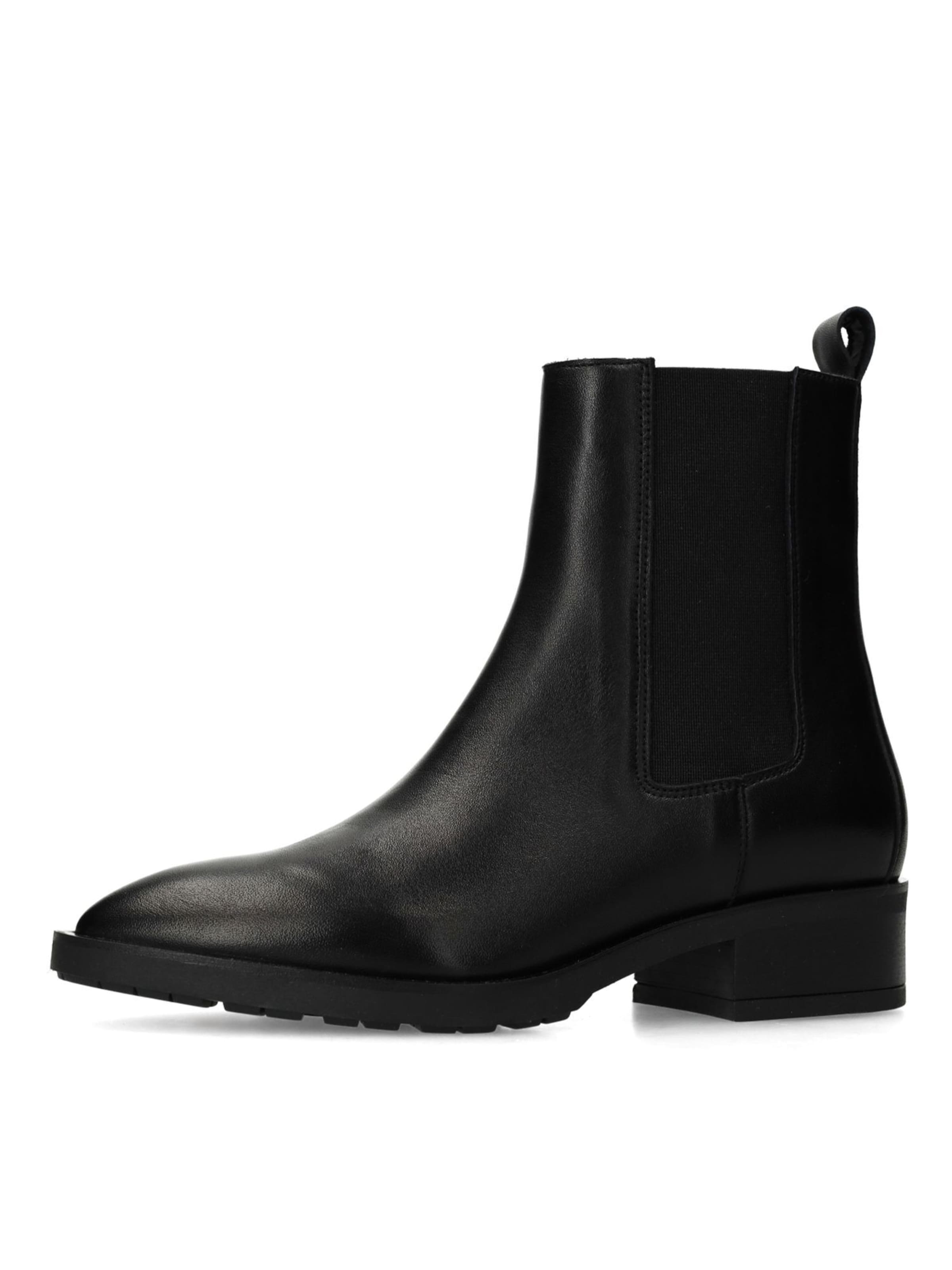 MANFIELD Chelsea Boots in Schwarz: Vorderseite