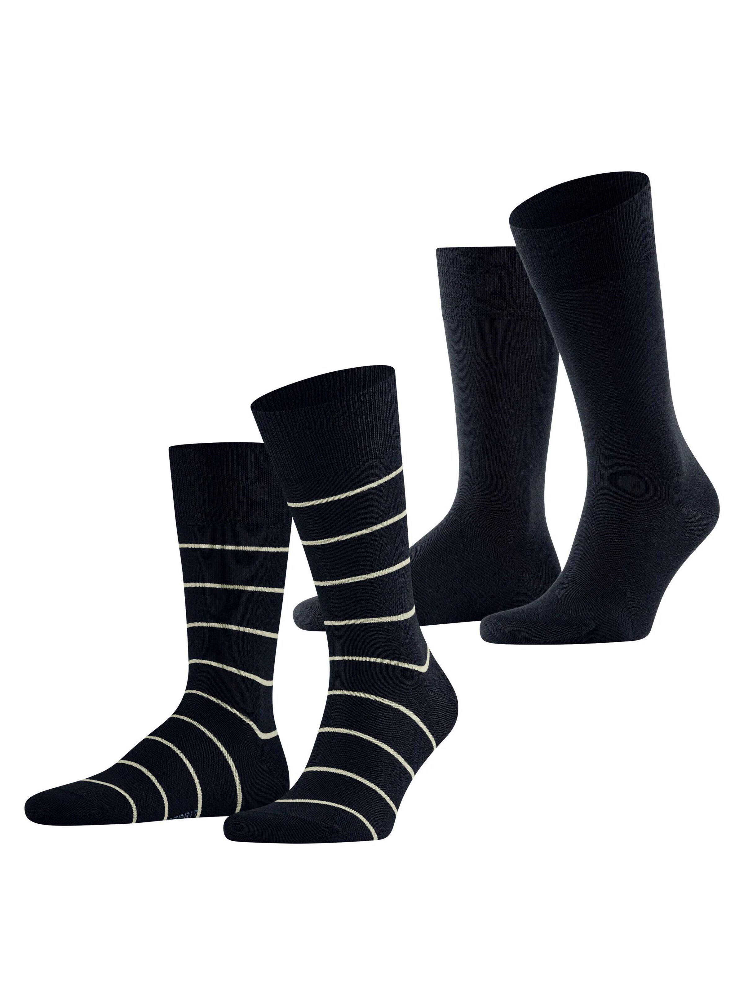 ESPRIT Socks 'Modern Stripe 2-Pack' in Blue: front
