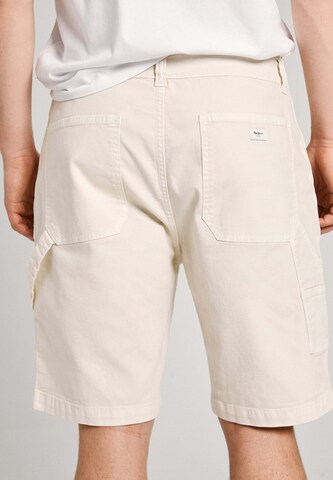 Pepe Jeans Regular Trousers in White