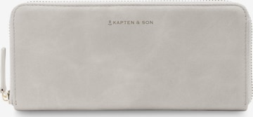 Kapten & Son Portemonnaie 'Louvre' in Grau: Vorderseite