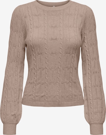 ONLY Pullover 'ONLKatia' in Beige: Vorderseite