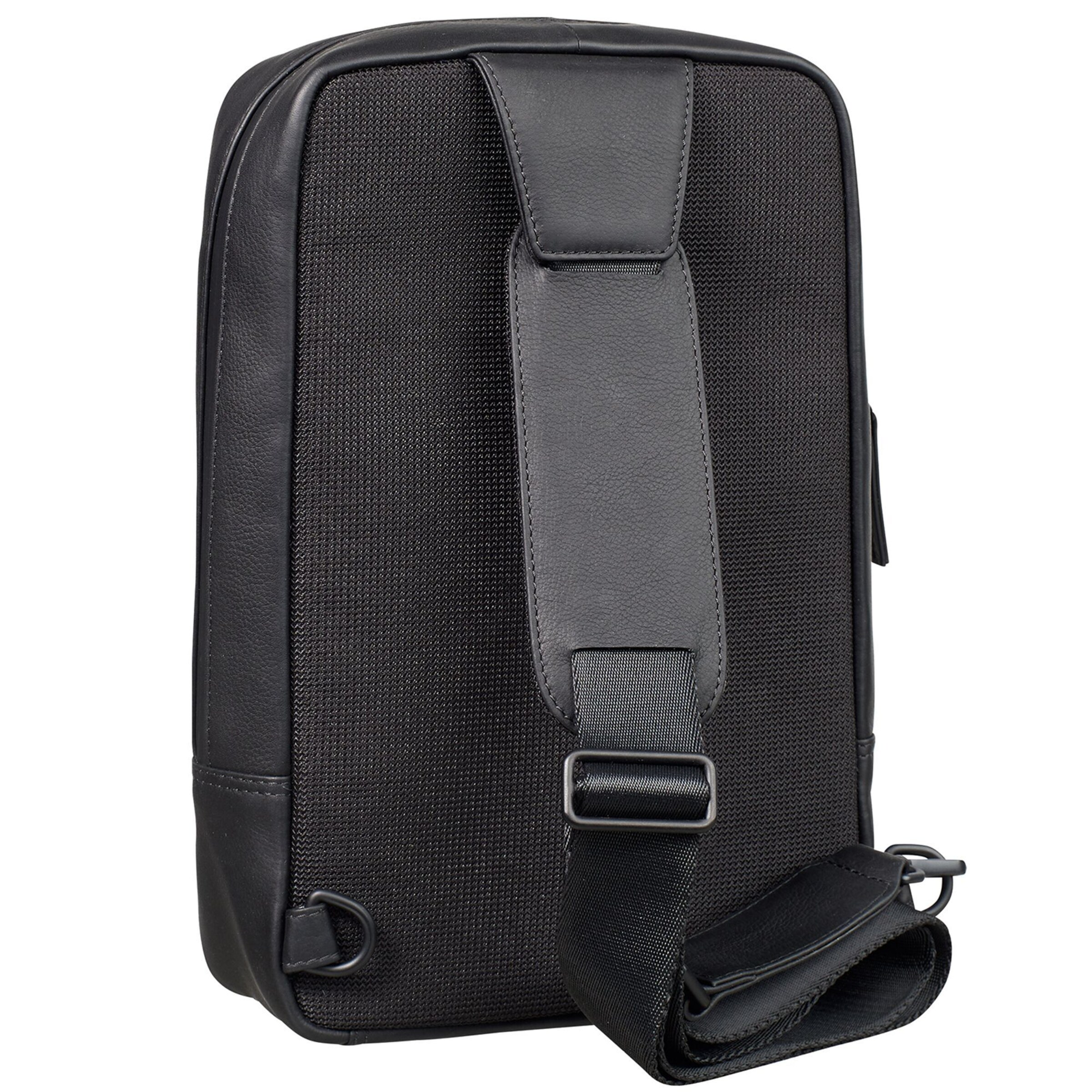 LEONHARD HEYDEN Schoudertas 'Den Haag' in Zwart