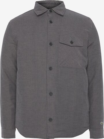 LACOSTE Regular fit Button Up Shirt in Grey: front