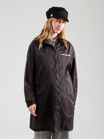 Karl Lagerfeld Prehodna jakna | črna barva: sprednja stran