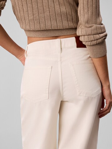 Calvin Klein Jeans Bő szár Nadrág - fehér