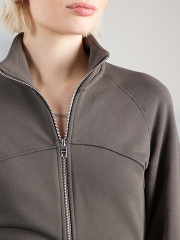 WEEKDAY Zip-Up Hoodie 'Amanda' in Grey
