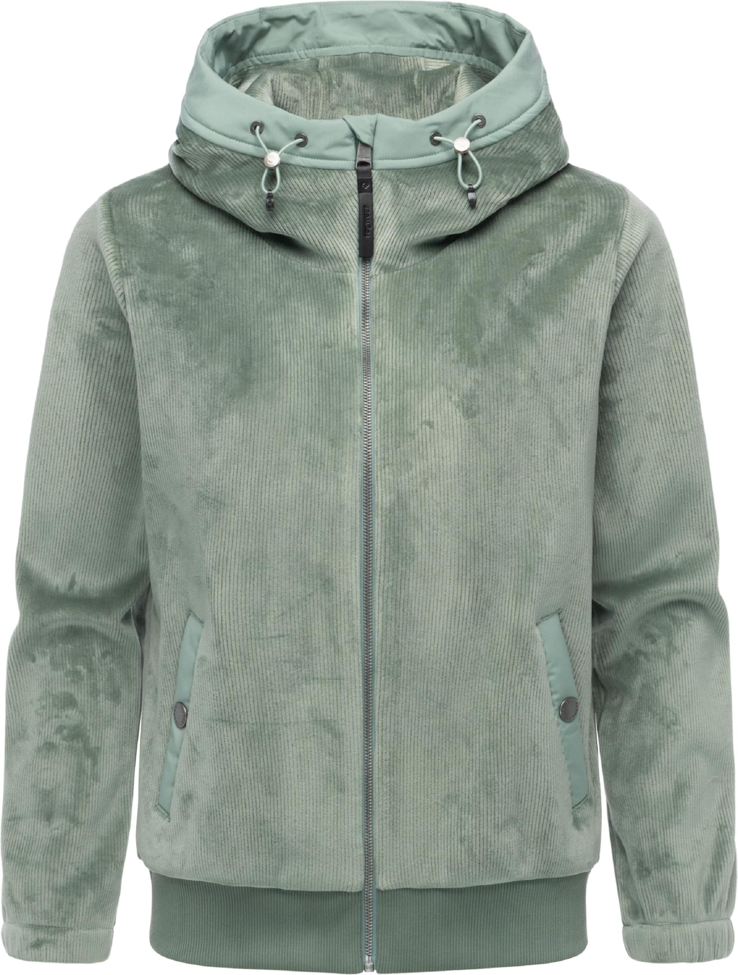 Ragwear Between-season jacket 'Cousy Bonded' in Green: front