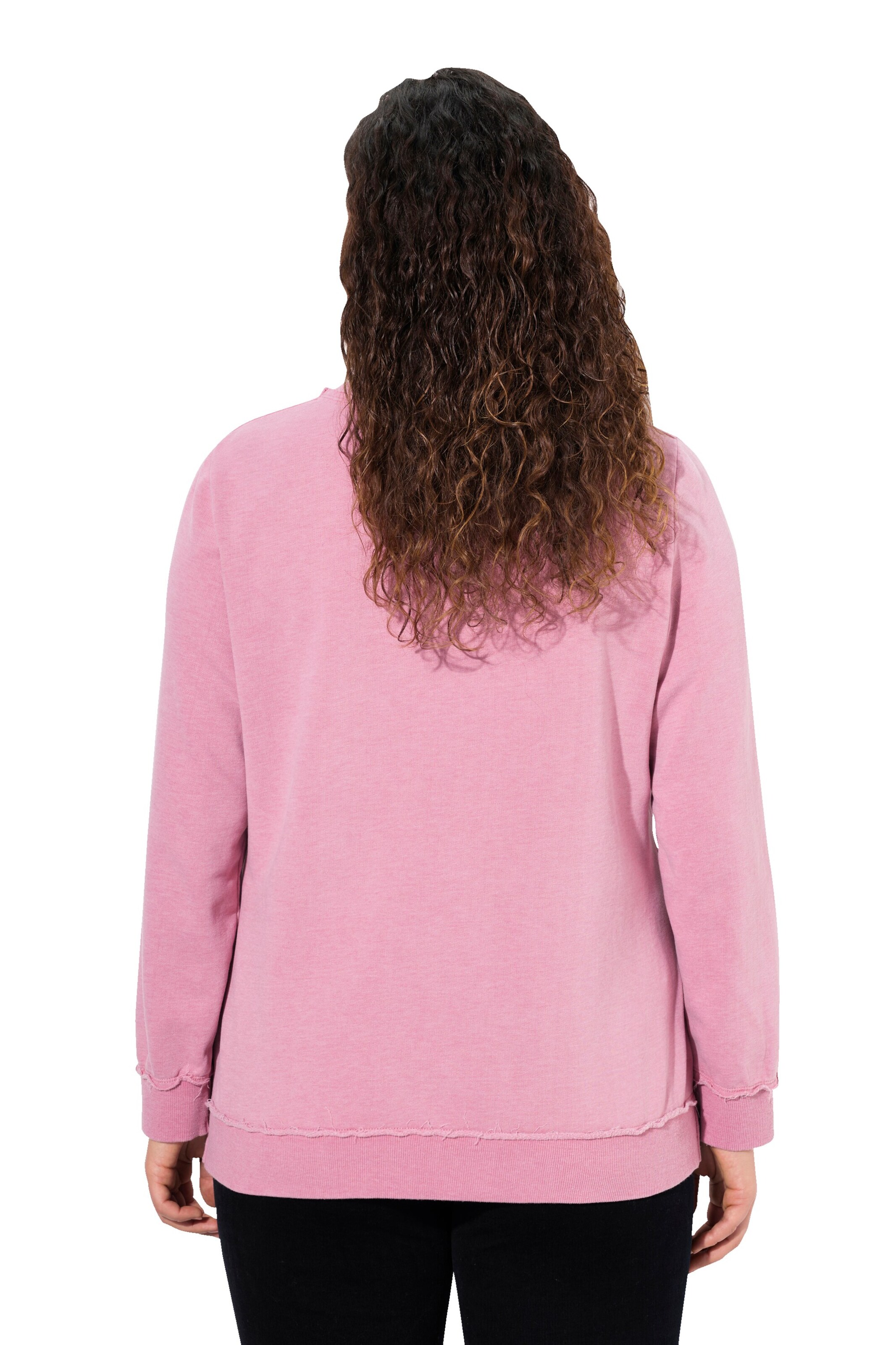 Ulla Popken Sweatshirt in Roze