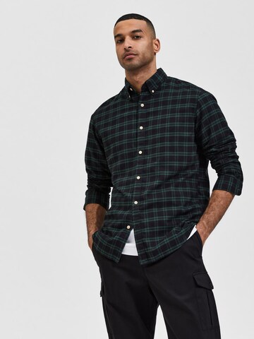 Slim fit Camicia di SELECTED HOMME in verde