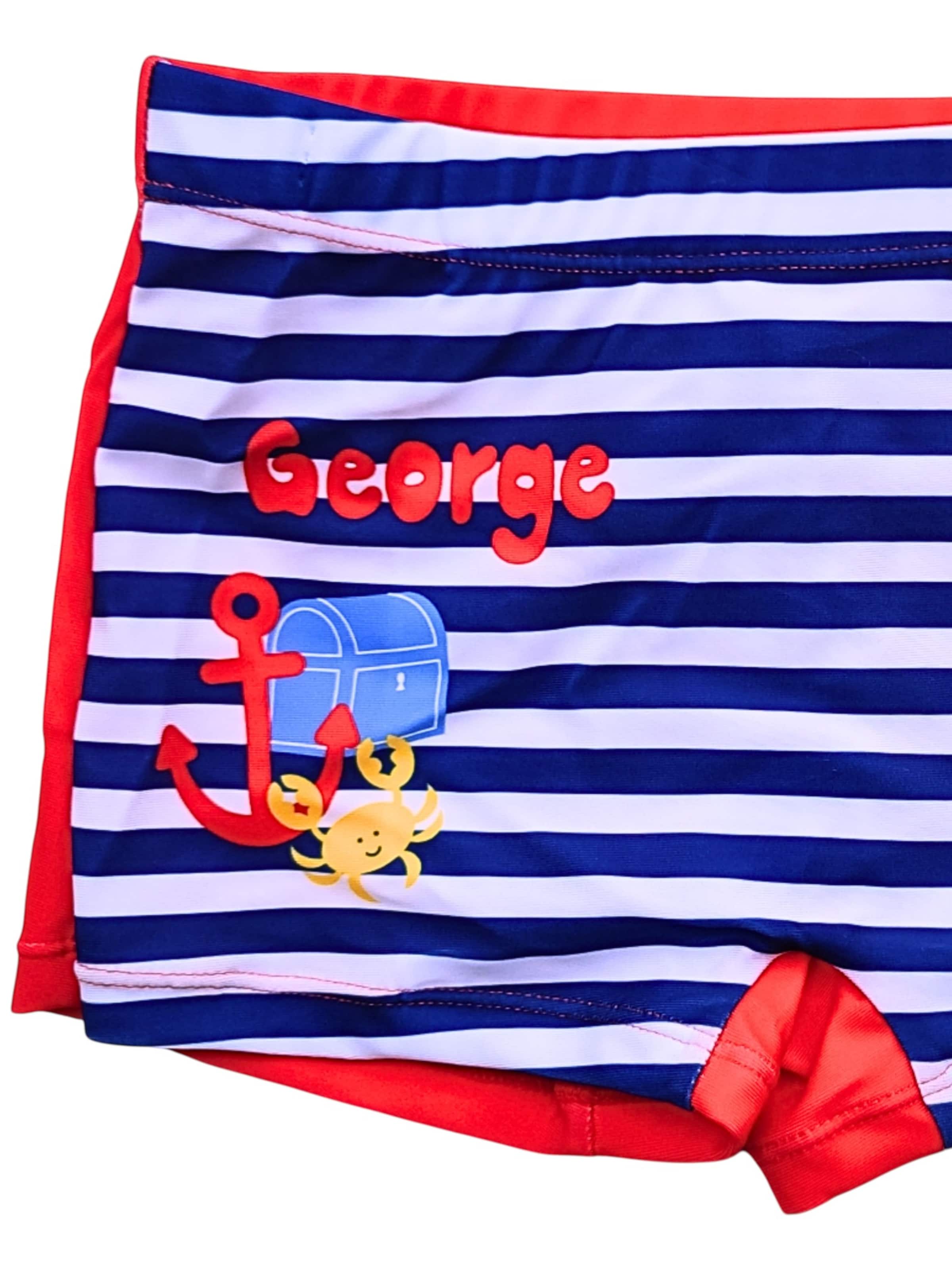 Peppa Pig Board Shorts 'George' in Red