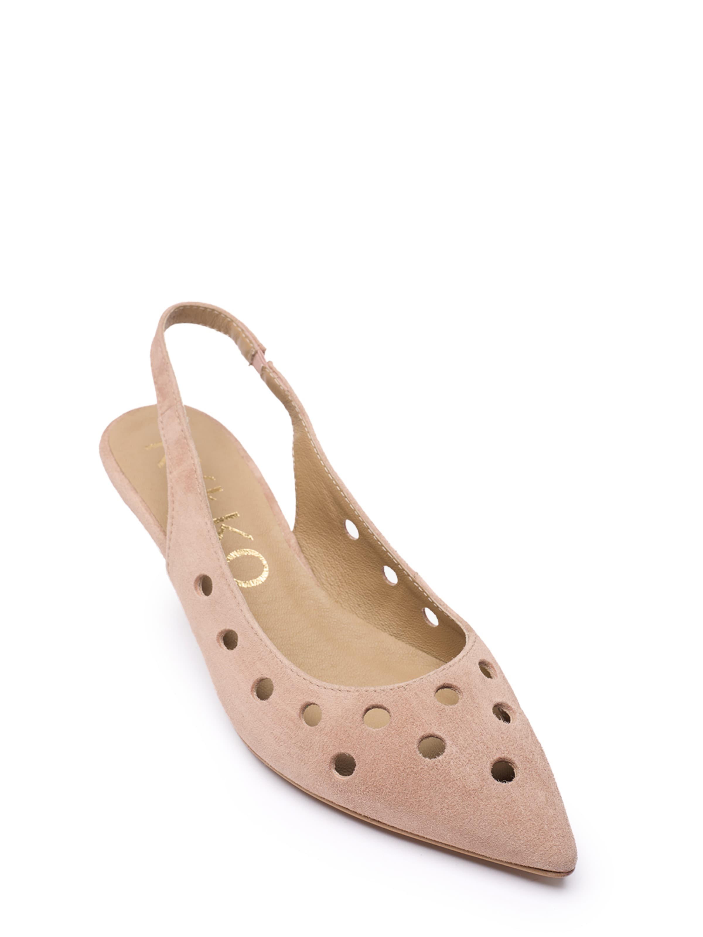 RYŁKO Čevlji s peto | roza barva