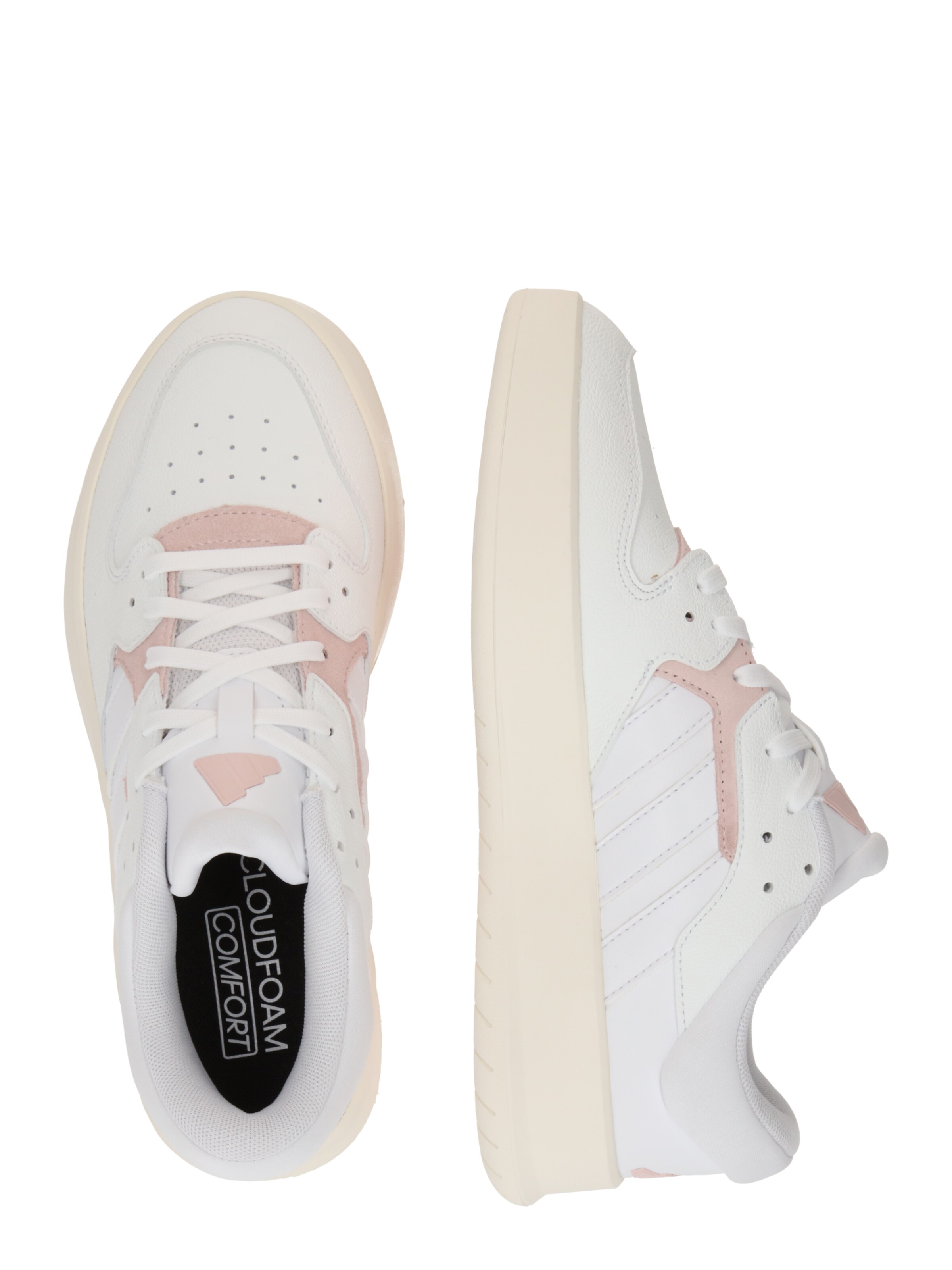 Sneaker low 'Court 24' de la ADIDAS ORIGINALS pe alb