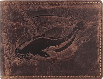 Porte-monnaies GREENBURRY en marron : devant