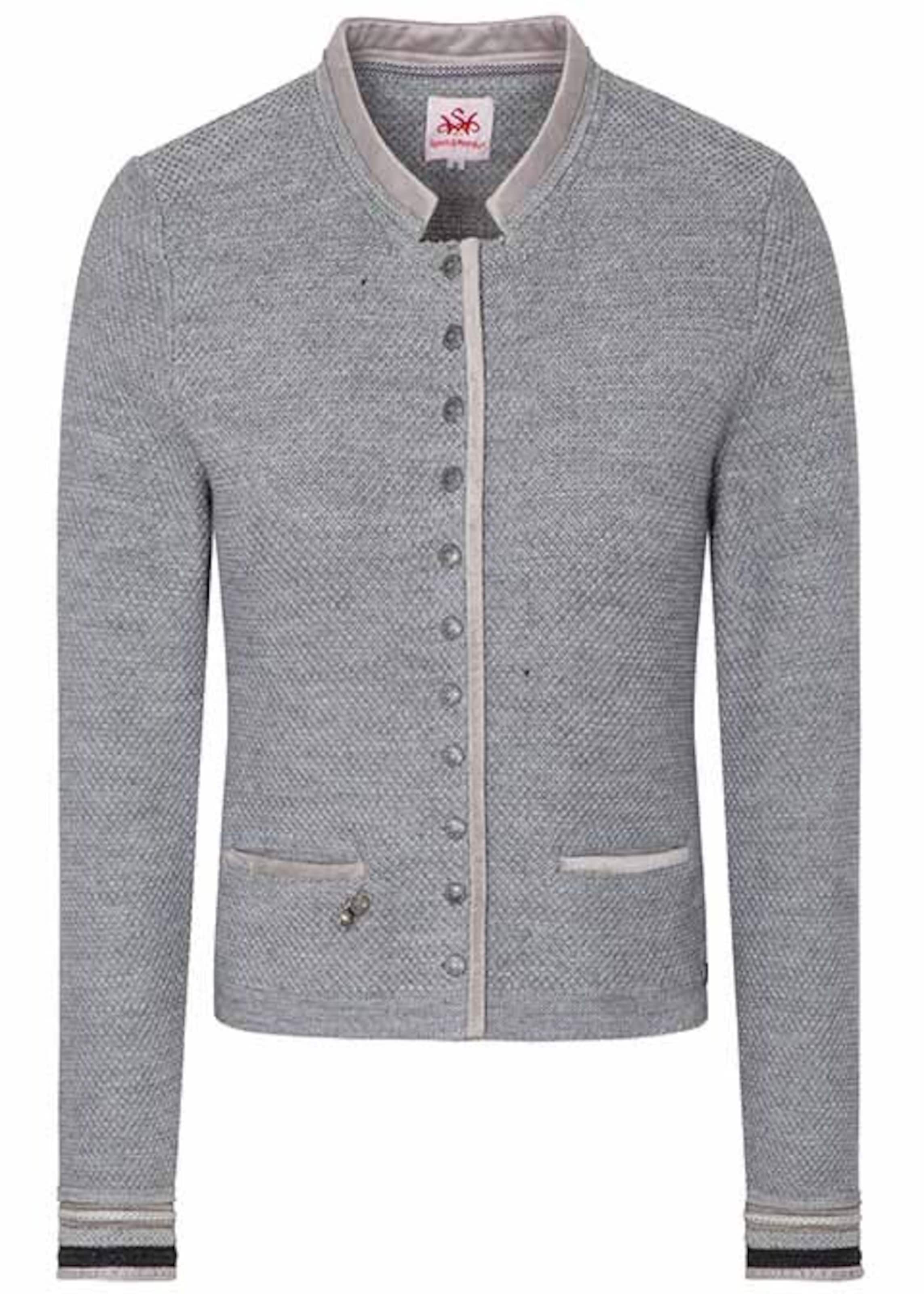 Cardigan bavarois SPIETH & WENSKY en gris : devant