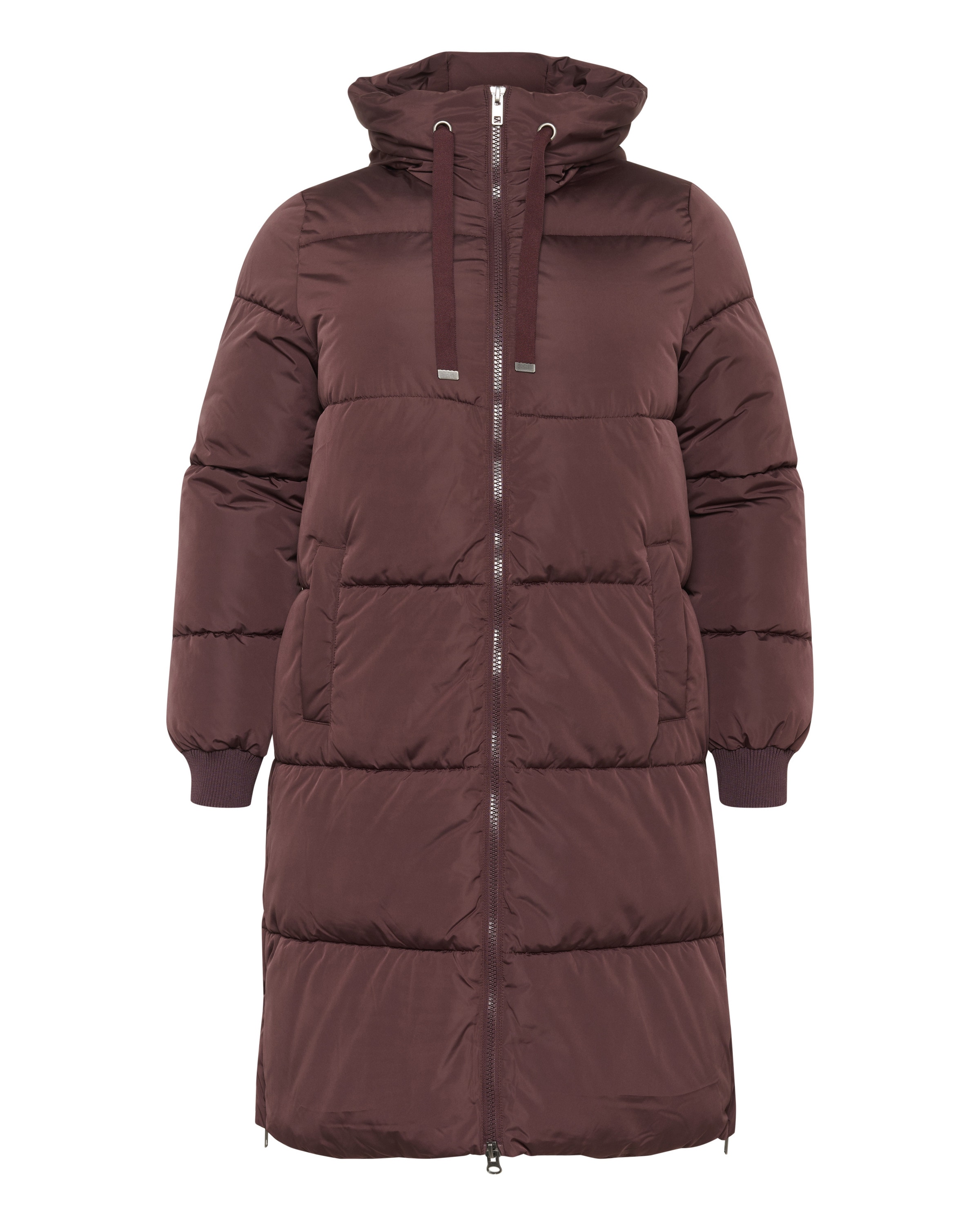 KAFFE CURVE Manteau d’hiver &#x27;KCniki&#x27; en merlot, Vue avec produit