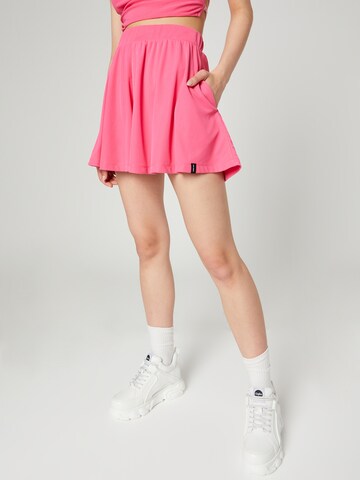 VIERVIER Wide Leg Shorts 'Jenny' in Pink: predná strana