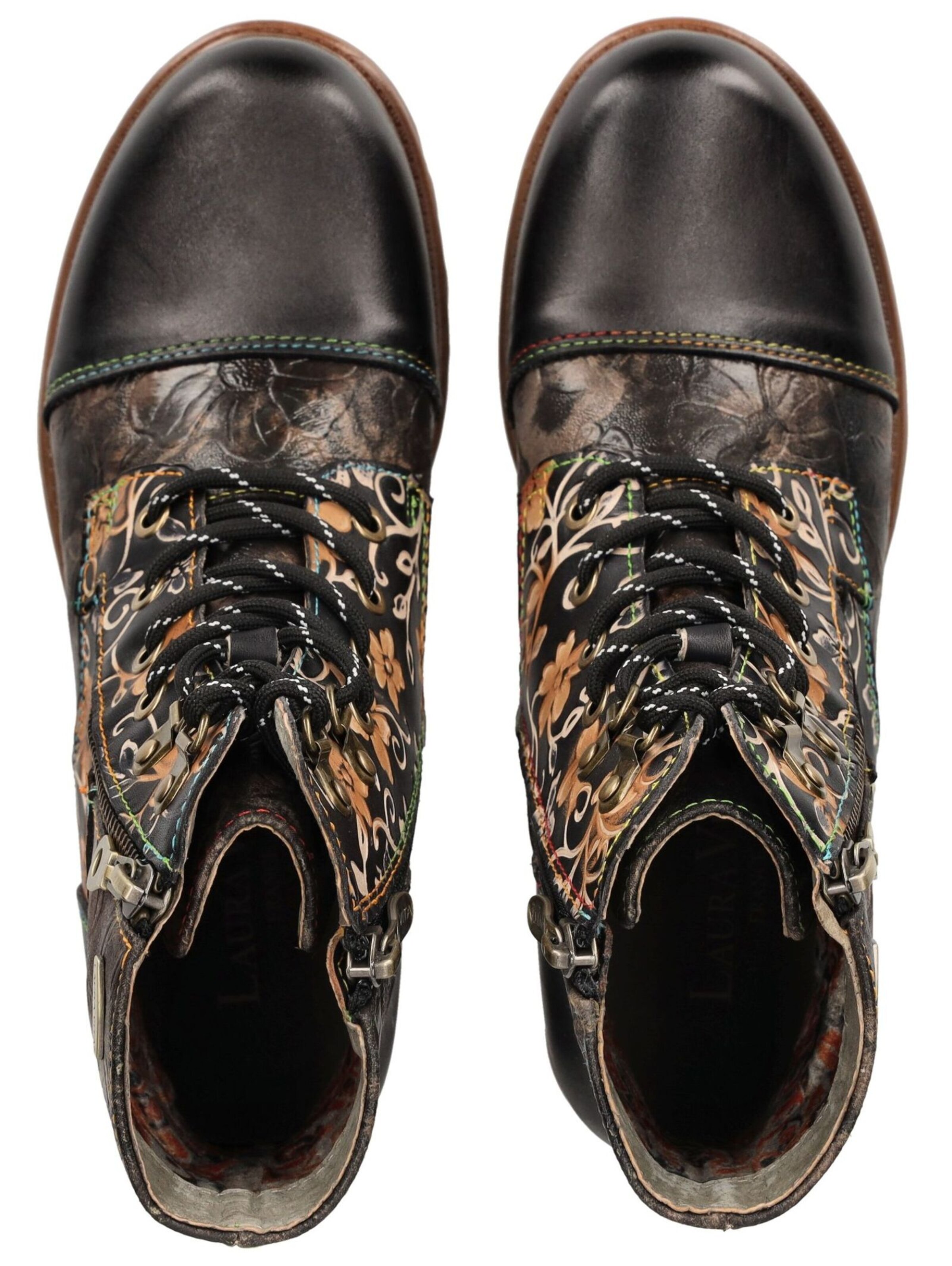 Laura Vita Veterlaarsjes in Zwart