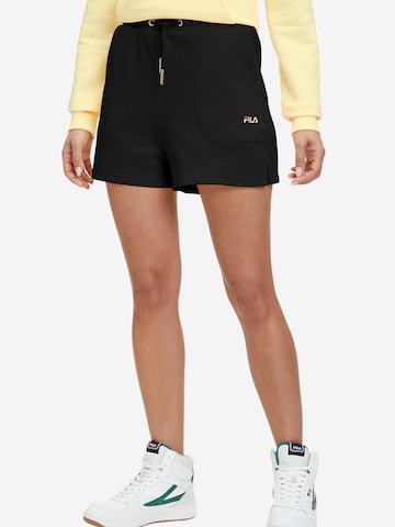 FILA Regular Shorts 'BUCHLOE ' in Schwarz: predná strana