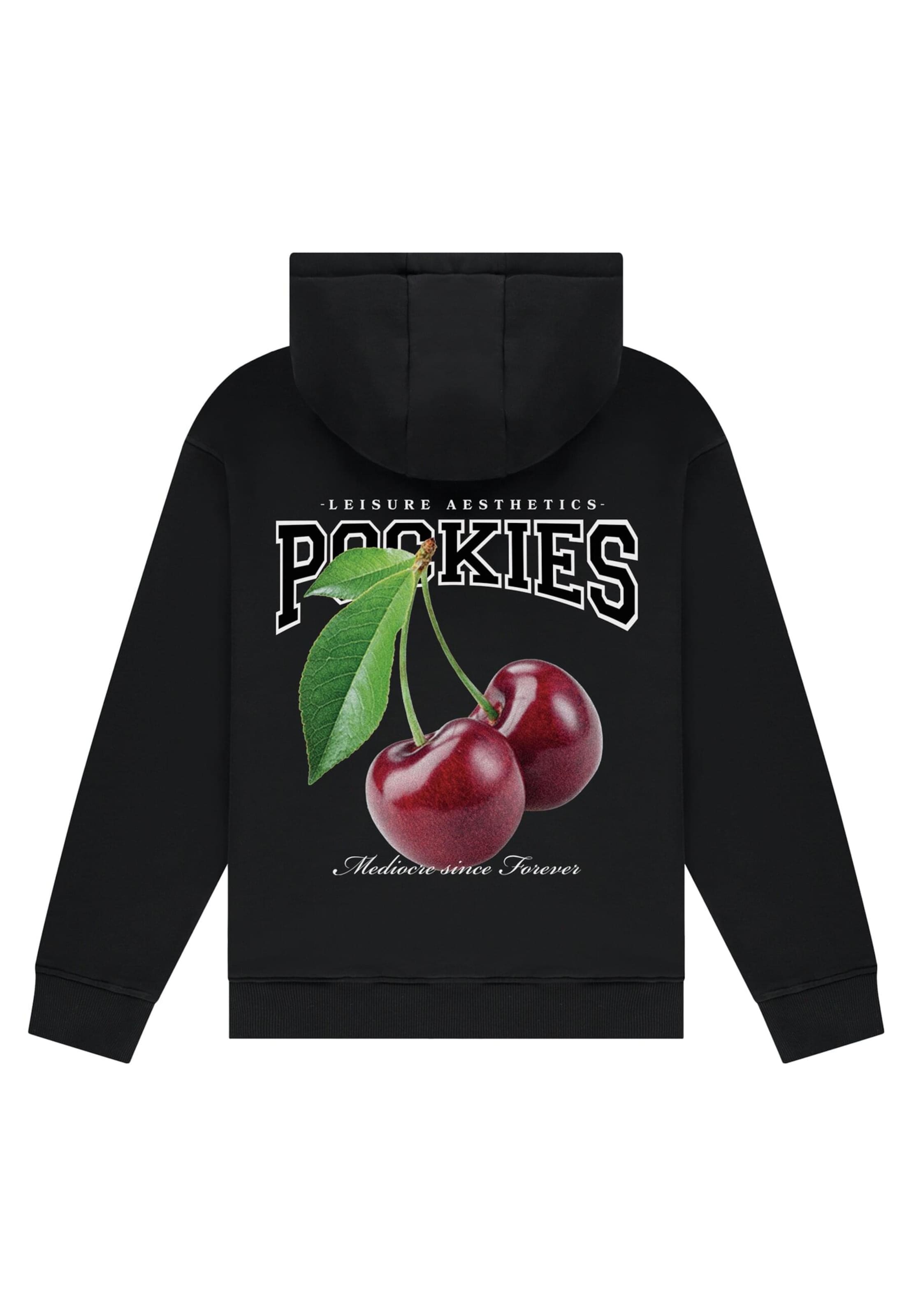 Pockies Mikina 'Cherries' – černá