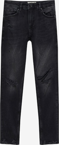 Pull&Bear Slim fit Jeans in Black: front