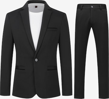 Youthup Anzug in Schwarz: Vorderseite