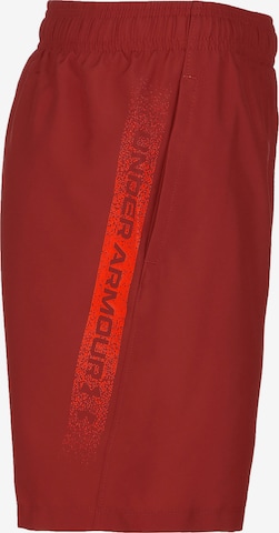 Regular Pantaloni sport de la UNDER ARMOUR pe roșu