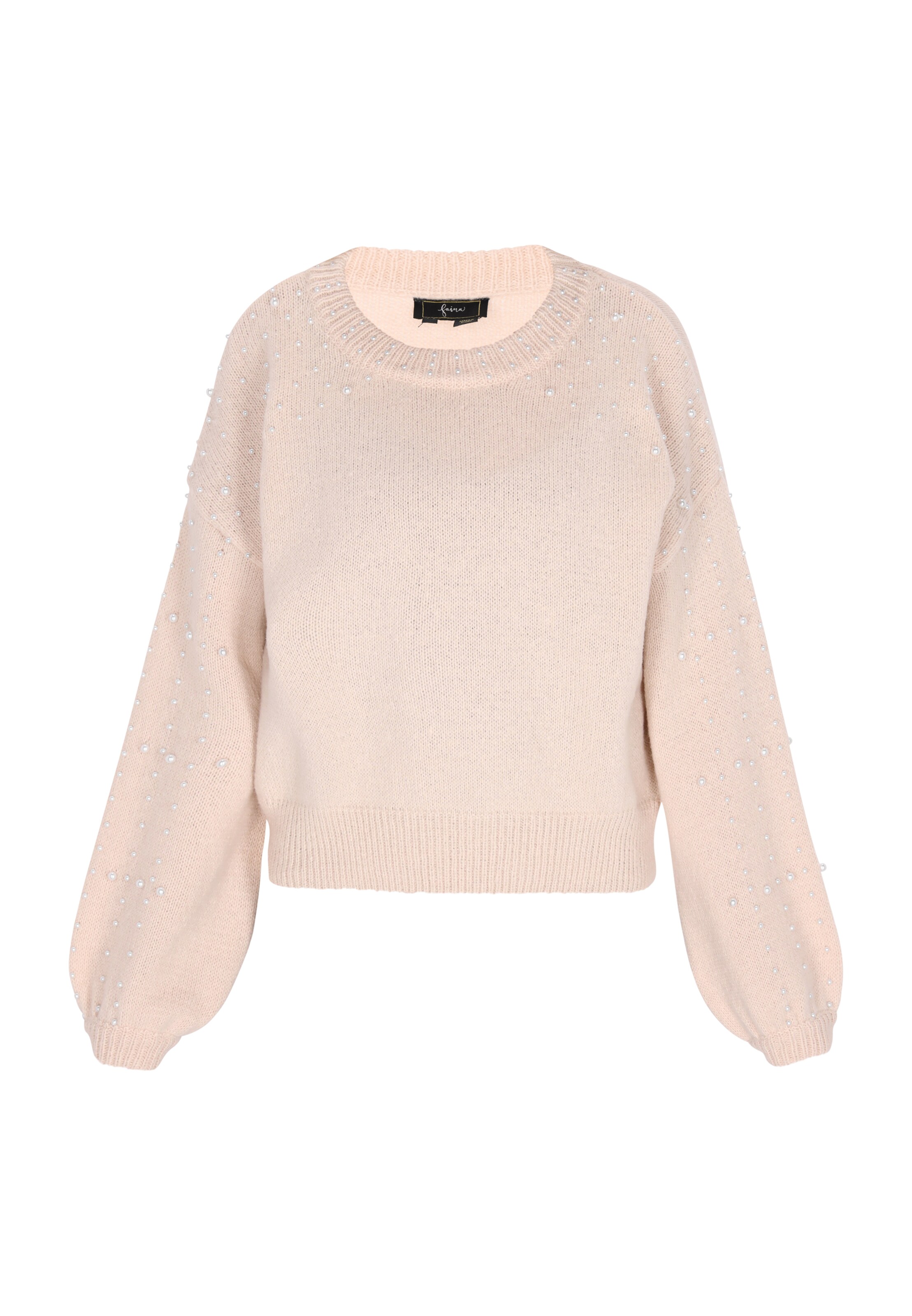 faina Trui in Beige: voorkant