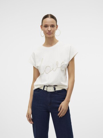 VERO MODA Shirt 'PEARL' in Wit: voorkant