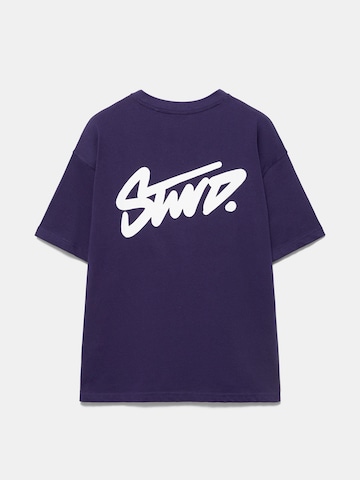 Maglietta 'STWD' di Pull&Bear in blu