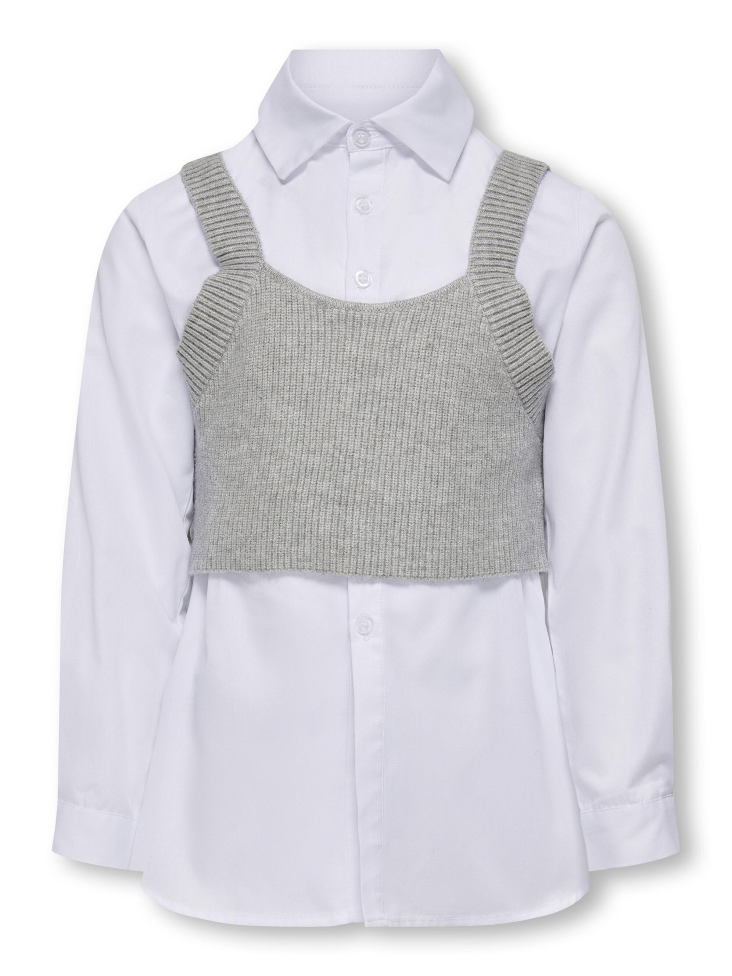 ONLY GIRLS - Blusa 'ZOE' en blanco: frente