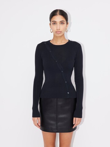 LeGer by Lena Gercke Knit Cardigan 'Lulu' in Black: front