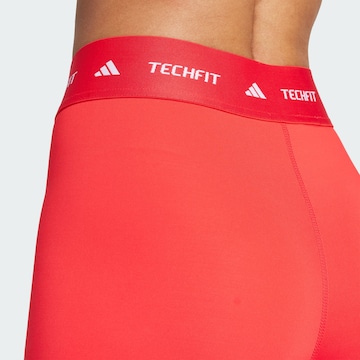 ADIDAS PERFORMANCE Skinny Sportbroek in Rood