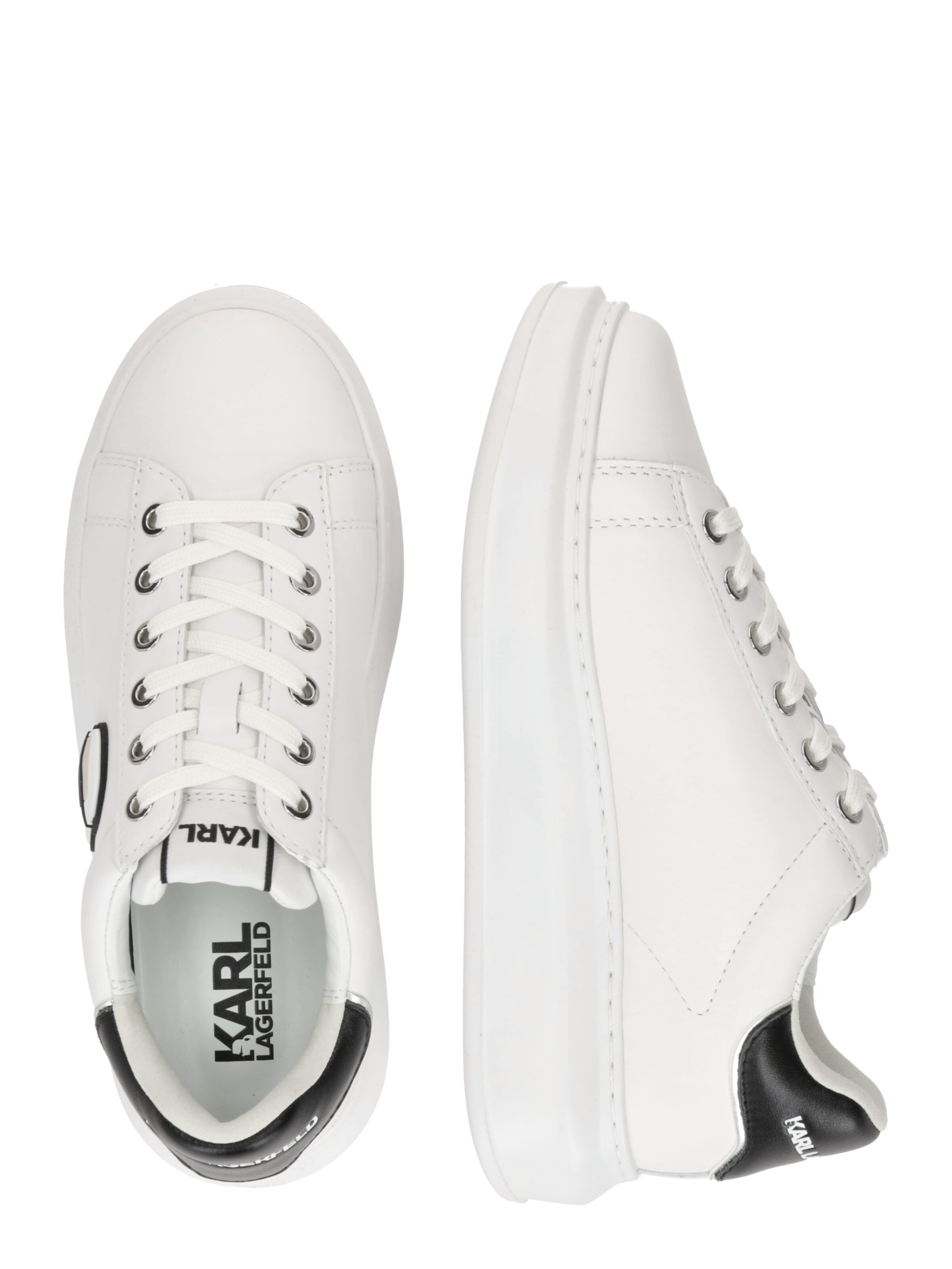 balts Karl Lagerfeld Zemie brīvā laika apavi