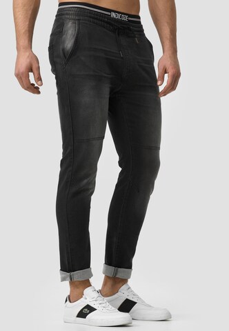 INDICODE JEANS Slimfit Hose 'Fabrizio' in Schwarz