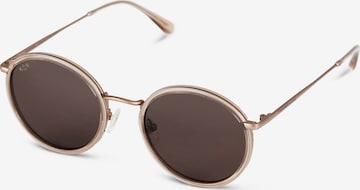 Lunettes de soleil 'Amsterdam Transparent Hazel Brown' Kapten & Son en marron : devant