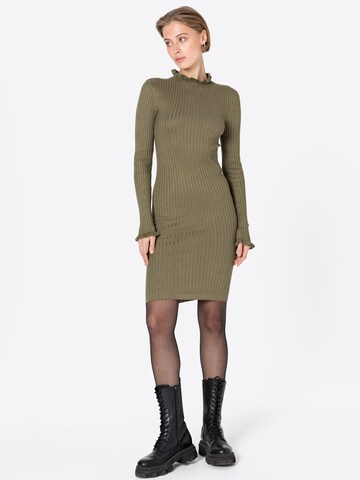 PIECES Knitted dress 'Laisa' in Green
