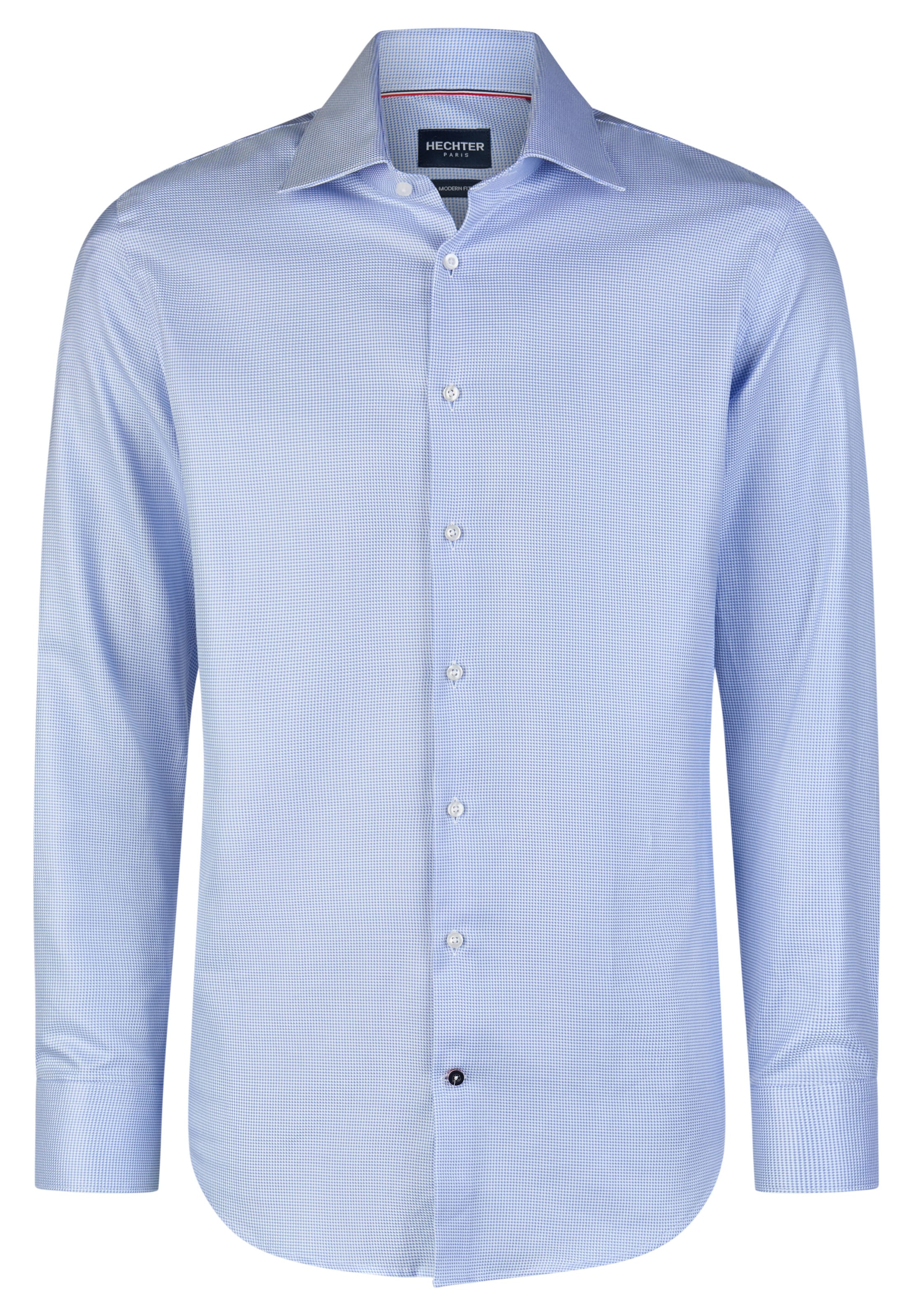 HECHTER PARIS Regular Fit Hemd 'Modern Fit' in Blau: Vorderseite