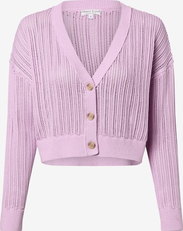 Cardigan Marie Lund en rose : devant