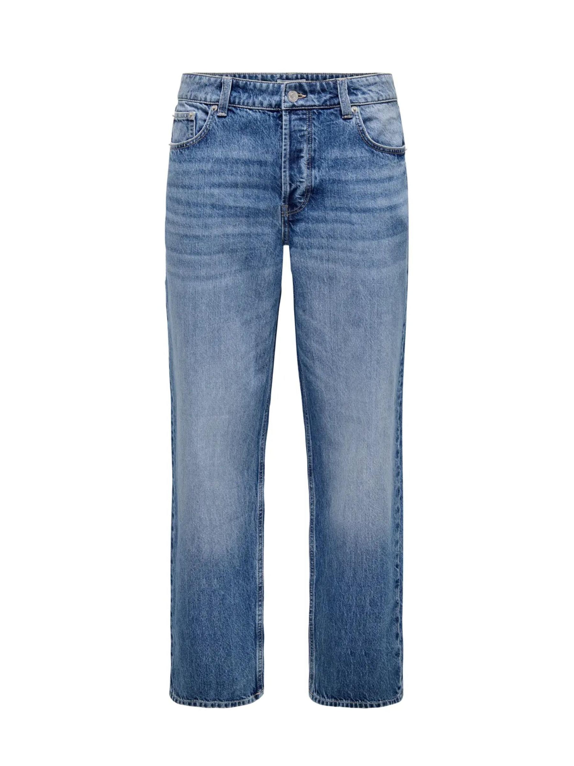 Only & Sons Loosefit Jeans 'ONSFADE' in Blauw: voorkant