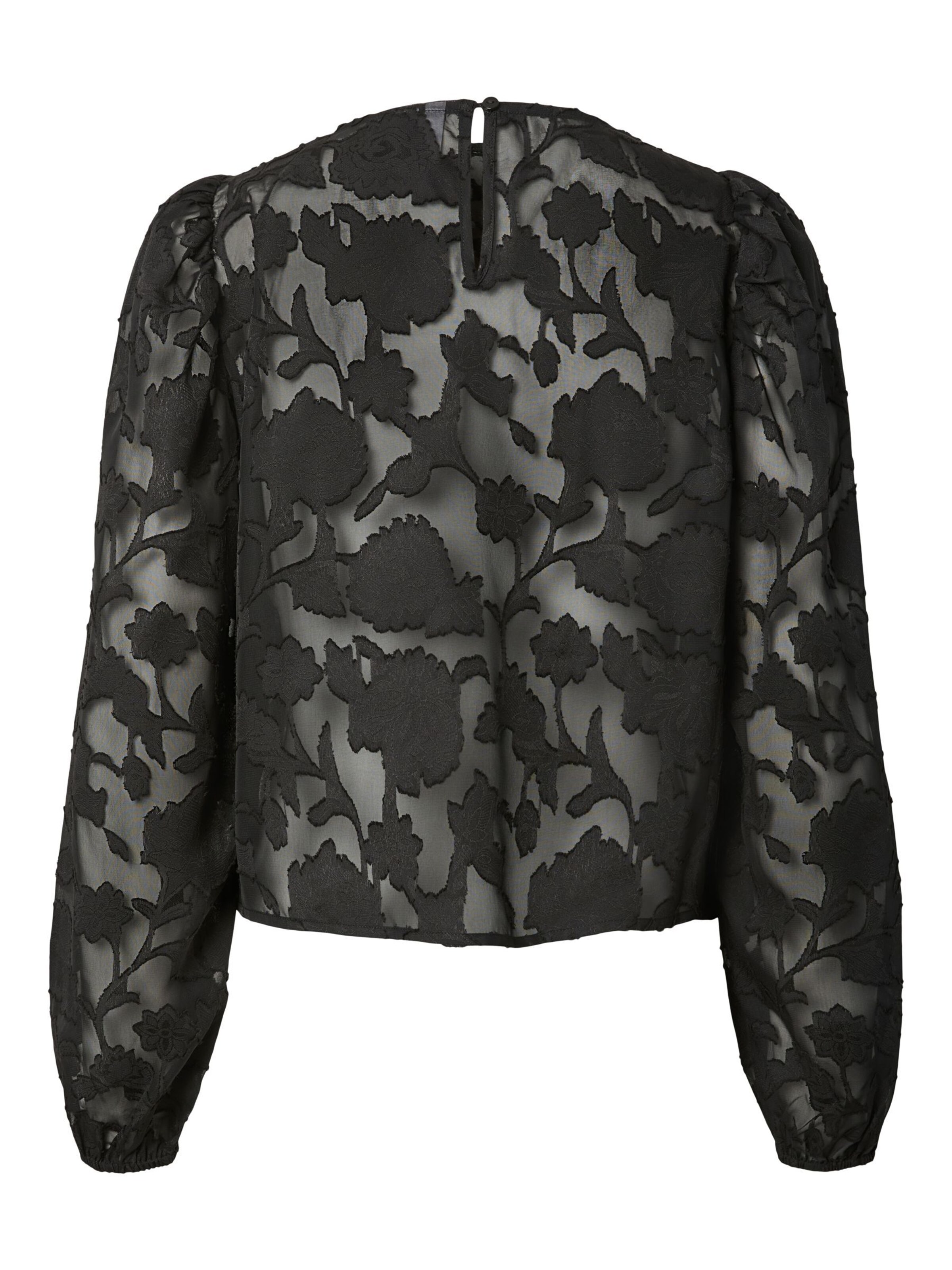 PIECES Bluse 'PCNEA' i sort