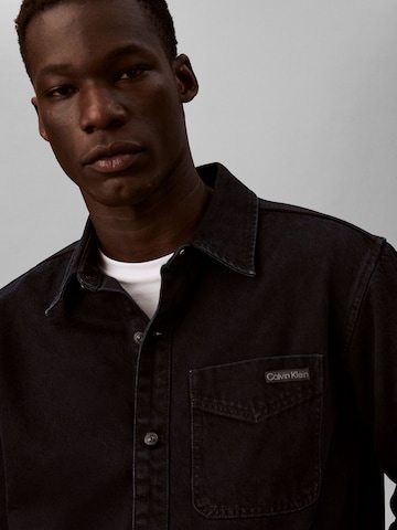 Coupe regular Chemise '90S' Calvin Klein Jeans en bleu