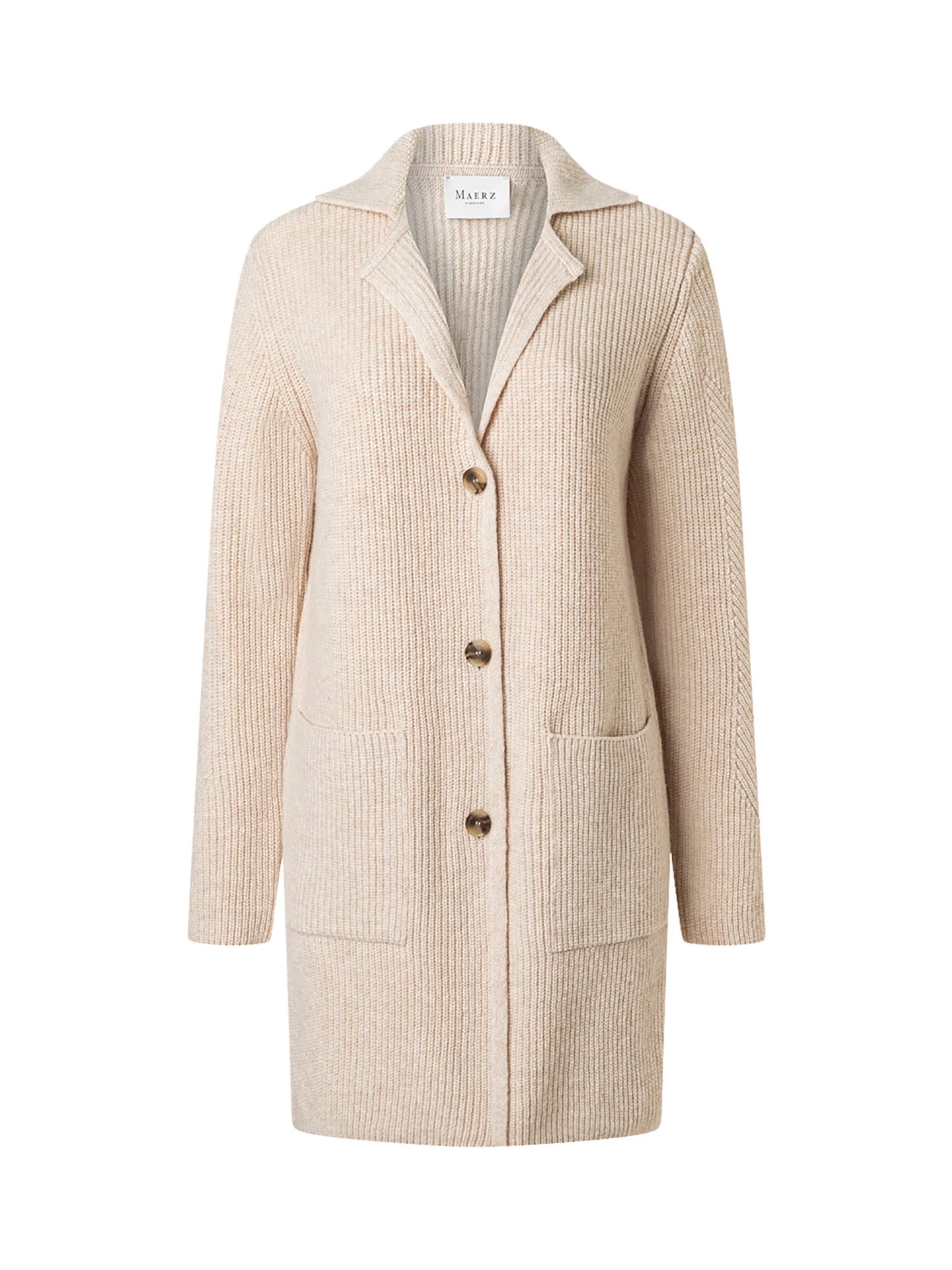 Cardigan MAERZ Muenchen en beige : devant