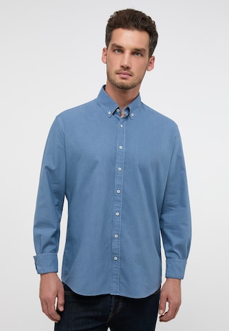 ETERNA Regular fit Overhemd 'Even' in Blauw: voorkant