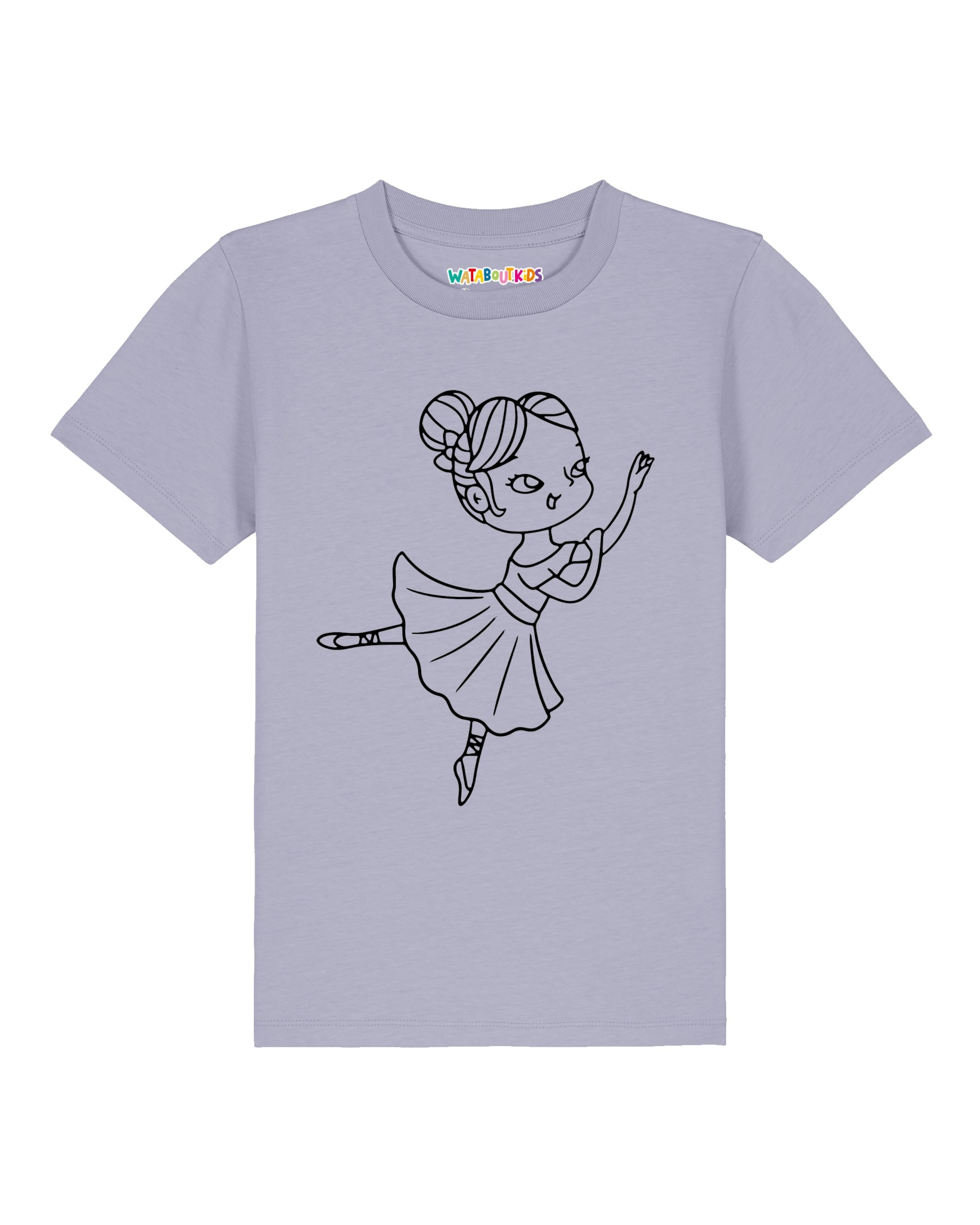 T-Shirt 'Ballerina' watabout.kids en bleu : devant