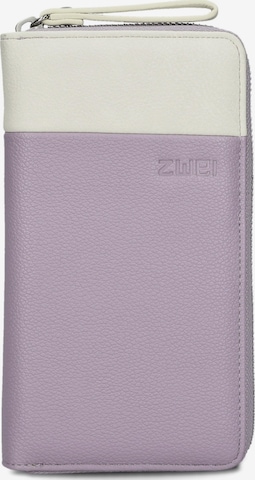 ZWEI Wallet 'EVA' in Purple: front