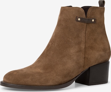 TAMARIS Booties in Brown: front