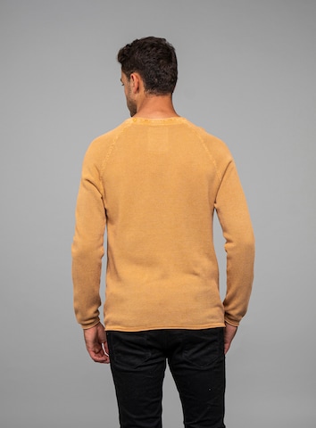 Key Largo Regular fit Пуловер 'Thomas' в жълто